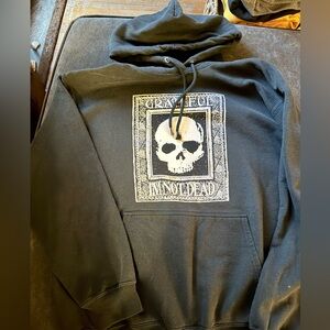 Grateful I’m Not Dead Skull Graphic Hoodie - Black